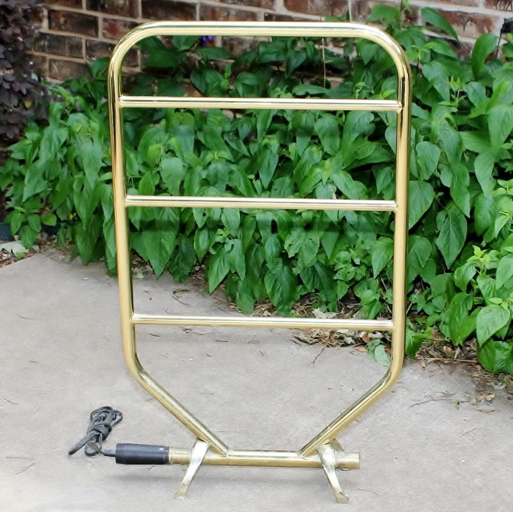 Vintage Brass Finish Towel Warmer / Drying Rack Made in England