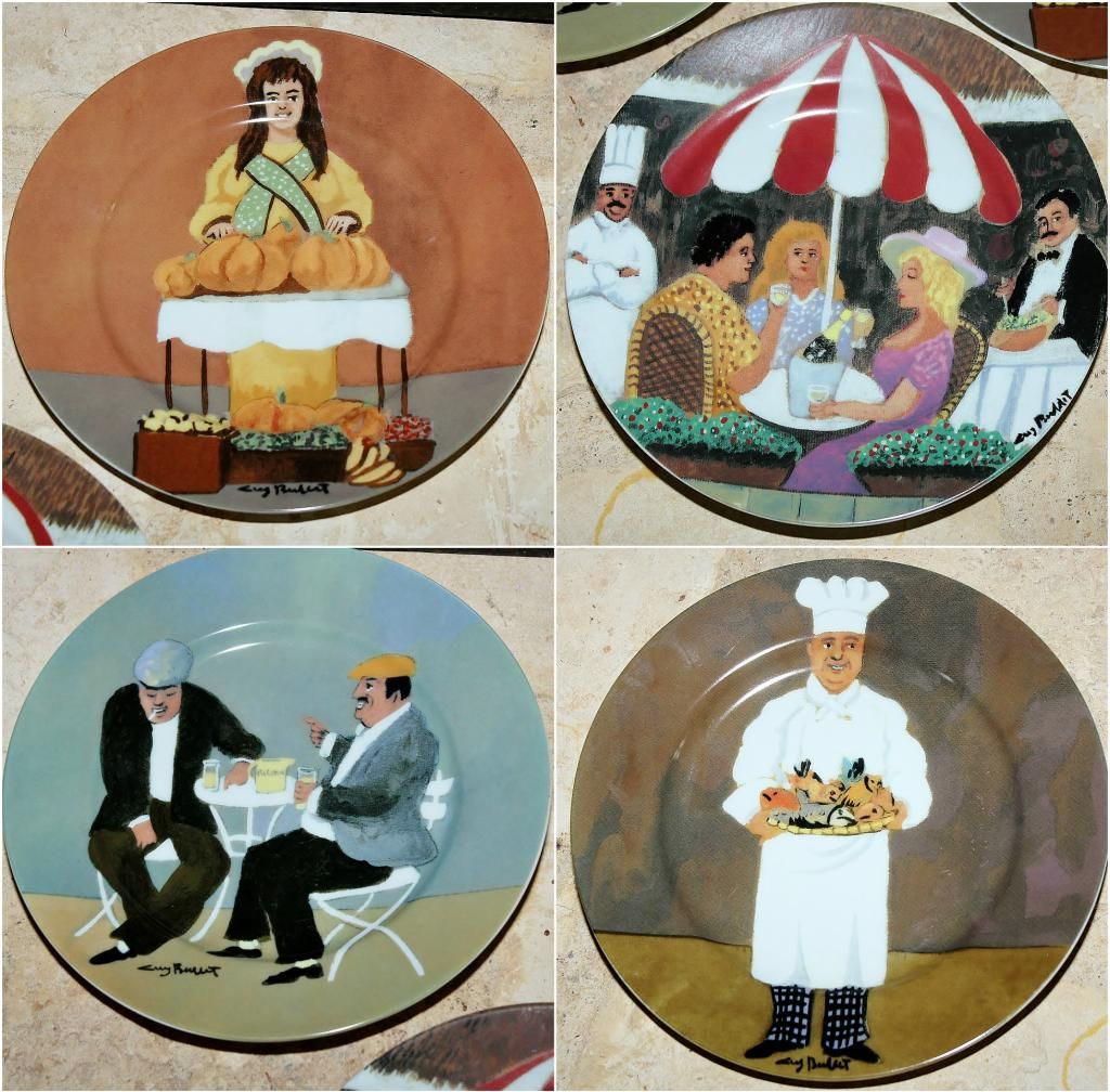 Guy Buffet Collection 5 Collector Plates in Great Artists Series 8