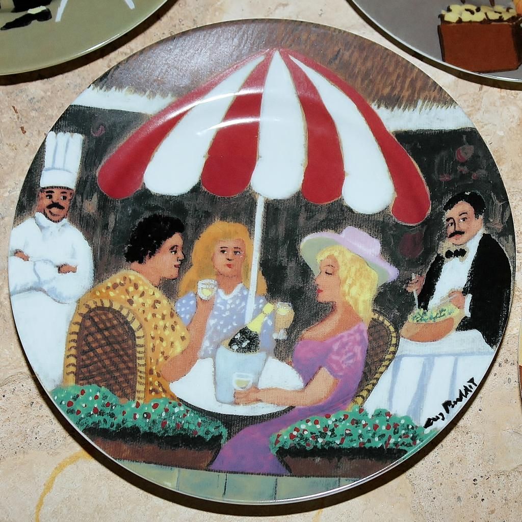 Guy Buffet Collection 5 Collector Plates in Great Artists Series 8