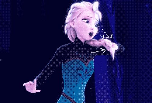 Elsa Hair Glitch