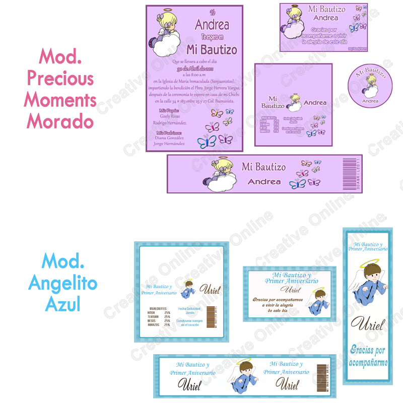 Bordes para invitaciónes bautizo de niña - Imagui