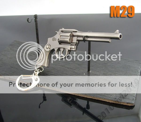 Miniature Pistol Gun Model Keychain Gift Anaconda M29