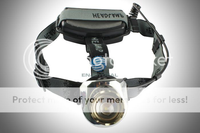CREE 400LM 3 Mode LED Zoomable Headlamp Flashlight Light+18650 2400mAh 