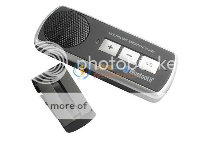   Handsfree Bluetooth Multipoint Speakerphone Car Kit with Car Charger