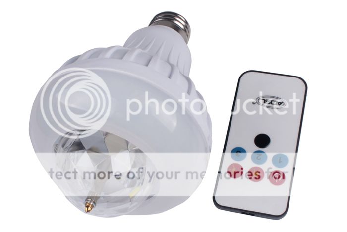 85 260V E27 5W RGB LED Full Color Indoor KTV Stage Decoration Light Lamp Bulb RC
