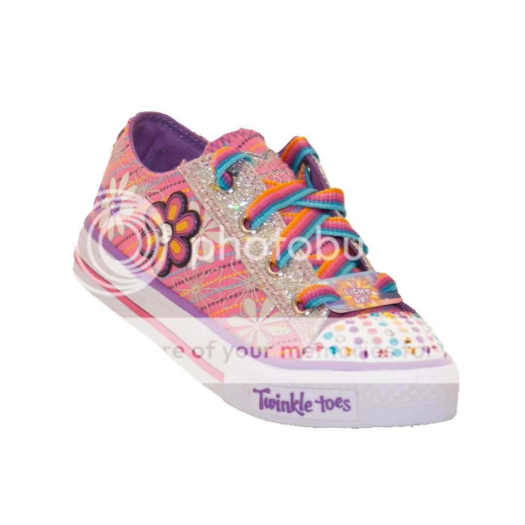 Skechers Twinkle Toes Dashing Daisy Light Up Trainers