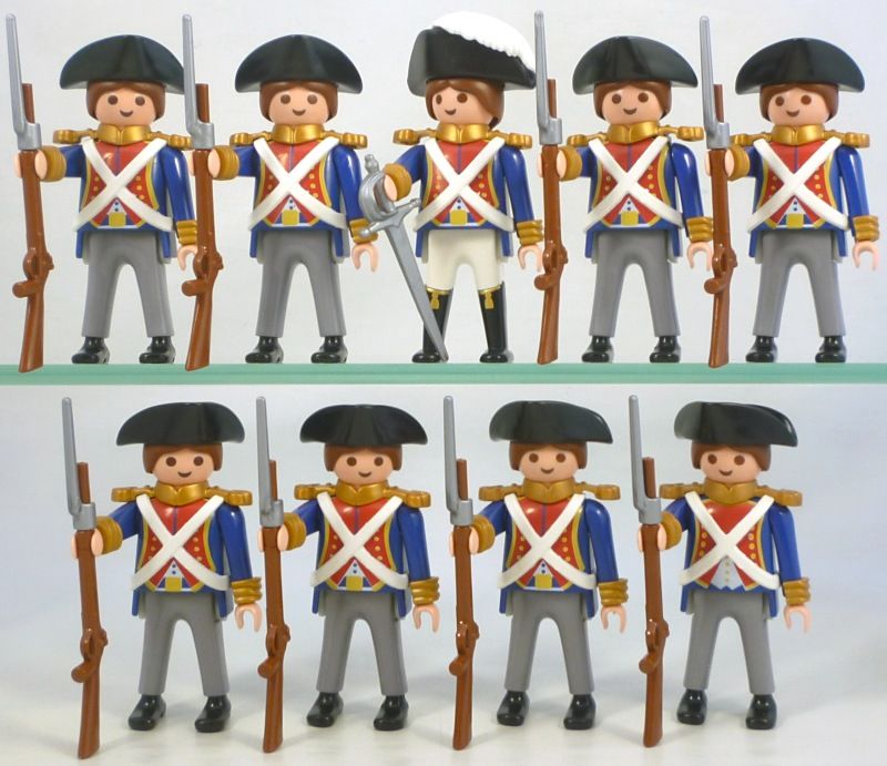 Playmobil FRENCH SOLDIERS - Military Guard War Figure Bayonet Rifle ...