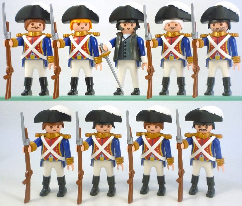 Playmobil FRENCH SOLDIERS - Military Guard War Figure Bayonet Rifle ...