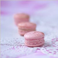 макаронс клубника