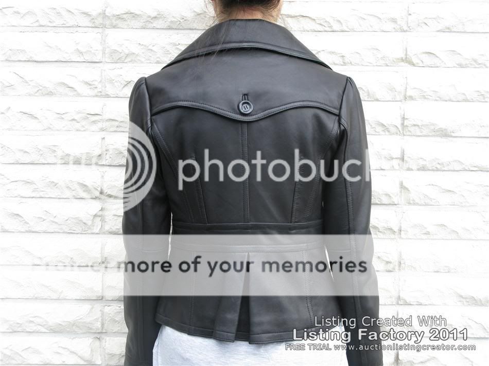 WOMENS LEATHER BLAZER (CUTE RETRO SOFTEST LAMBSKIN~)